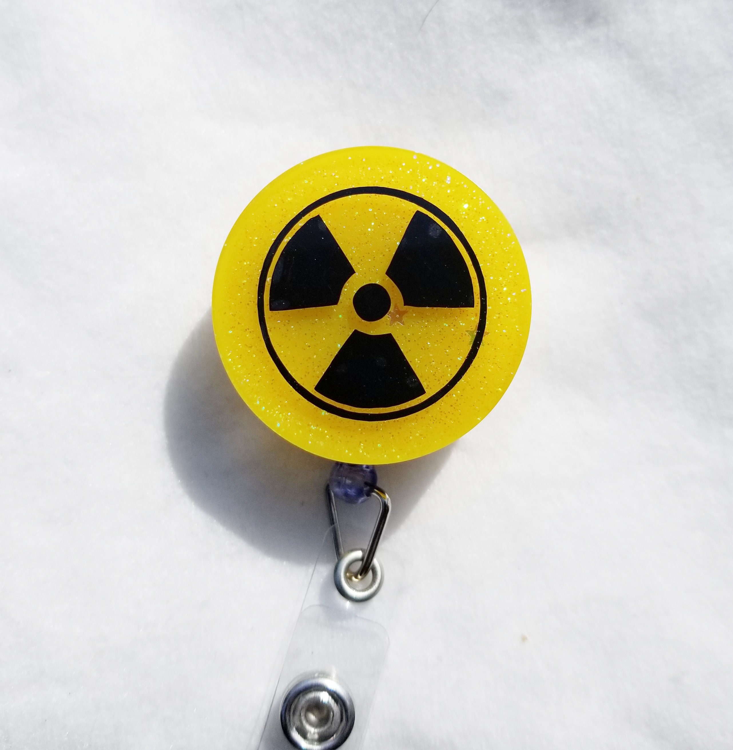 Radiation therapist or radiation tech name badge holder with | Etsy