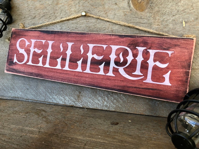 UPHOLSTERY Wood sign