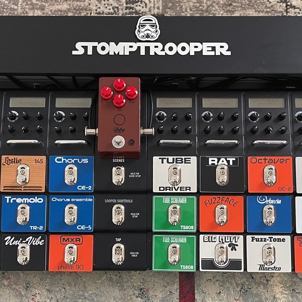 LINE 6 - Identification plates for the effects of the M13, M9, M5, Stompbox Modeler Series pedals