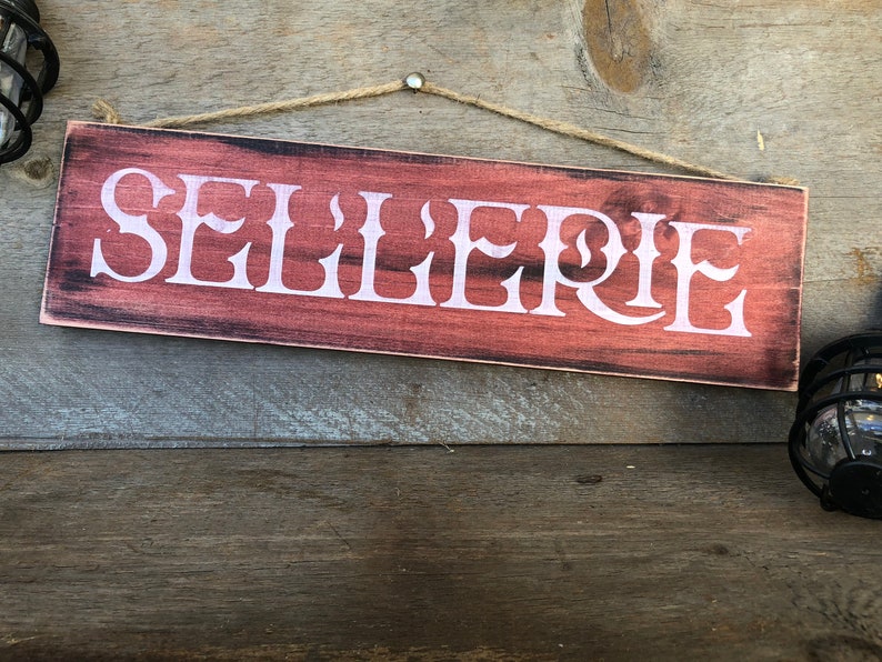 UPHOLSTERY Wood sign