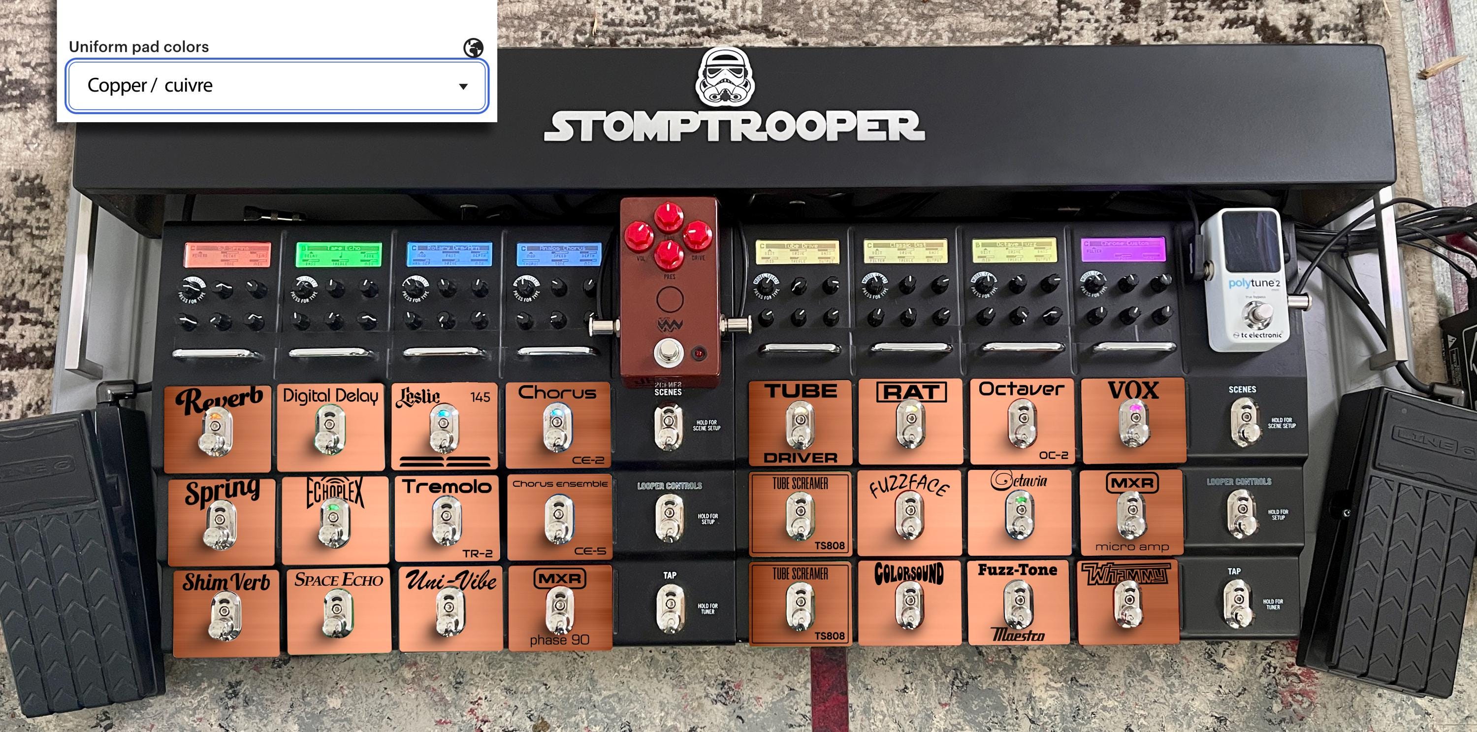 LINE6 M13 M9 セット売り LINE 6 - Effects ID Plates for M13, M9, M5, Stompbox Modeler