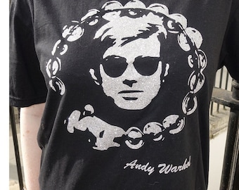 Vtg 80s the Velvet Underground and Nico T-shirt M/L Yellow Andy