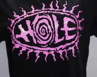 HOLE, Dazzling Pink Glitter T Shirt, Courtney Love, Pretty on the