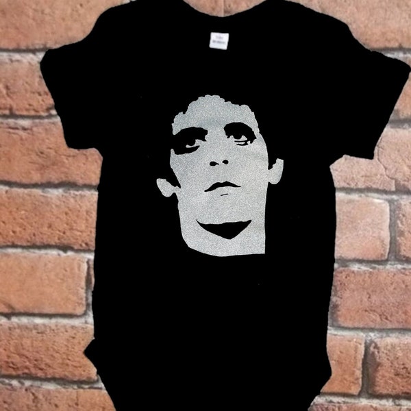 Lou Reed Transformer Logo Guitar Face T-Shirt