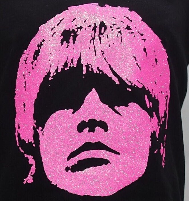 レア当時ブートRolling Stones Brian Jones TEE Brian Jones, T Shirt , Dazzling Glitter Print, the Rolling