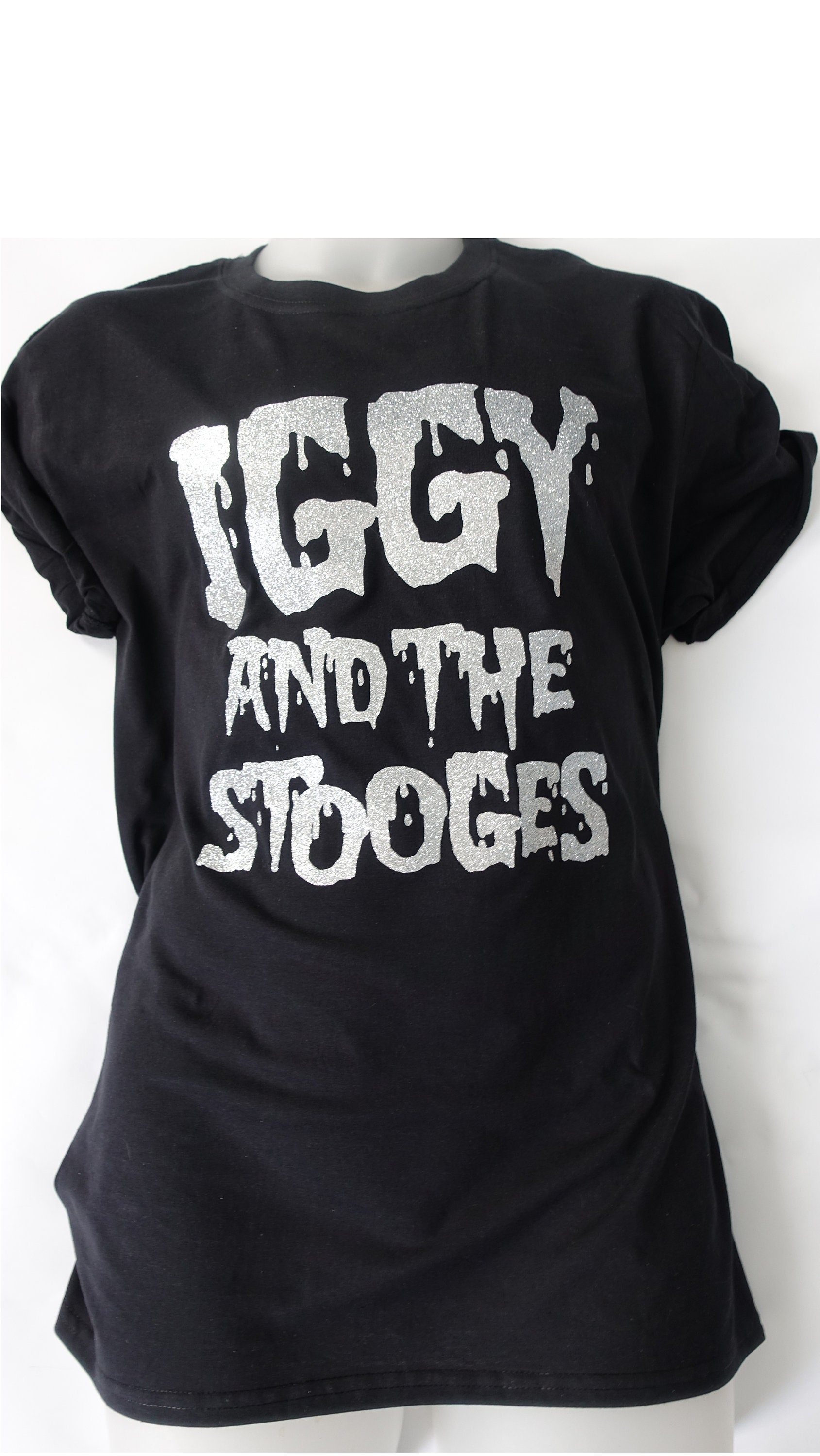 The Stooges Iggy Pop TShirt Punk Rock Band Men's T-Shirt 100% Cotton Round neck
