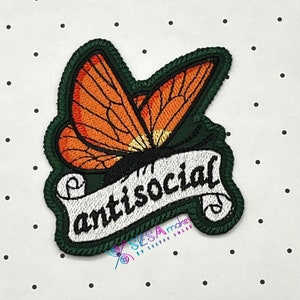 Antisocial Butterfly Patch