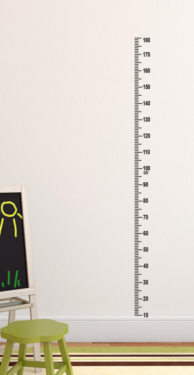 DIY Oversized Ruler Wall Decal Growth Chart Ruler Wall Etsy Australia