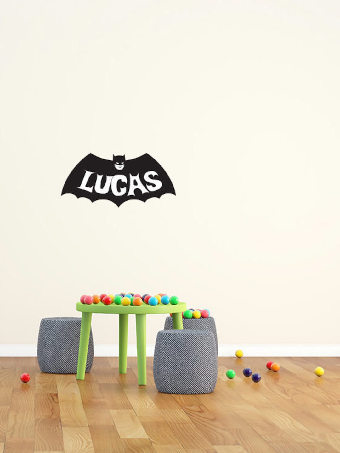 personalizada de Batman Wall Sticker Tamaño grande Etsy España