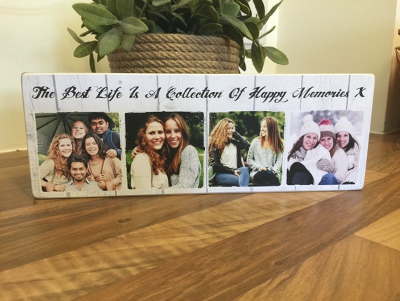 11x4/'/' personalised love photo quote plaque wedding valentines anniversary NEW