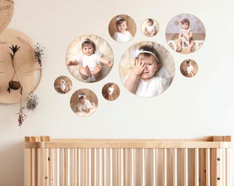 Transform your space with our Round Shape Wall Photo Tiles!