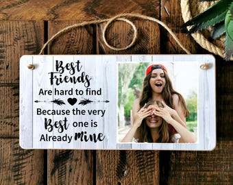 Personalized Photo Wooden Plaque - Friendship Keepsake