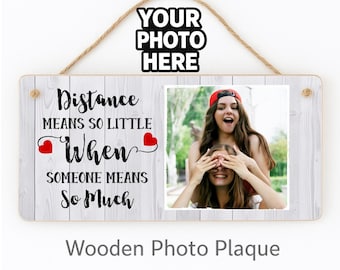 Personalized Photo Plaque, Friend Gift, Custom Wooden Keepsake