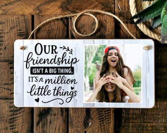 Personalized Photo Plaque - Friend Gift, Custom Keepsake