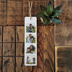 8x2''Personalised Wooden Family Photo Plaque Bookmark Friend Child Fathers Day Mother's day Nanna Grandad Birthday Gift Present