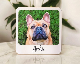 Personalised Chunky Photo Block-Pet Photo Blocks - With Your Photo & Message - Retro Photo Block, Pet Loss, Great Gift for Animal Lovers