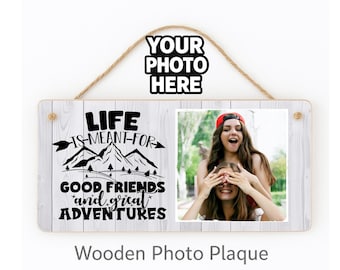 Personalized Photo Plaque, Friend Gift, Custom Friendship Keepsake