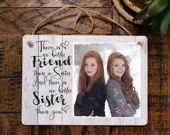 Personalized Sister Photo Plaque: Custom Friendship Gift
