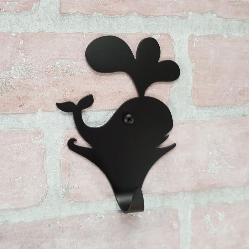 key hook Whale bath hook nautical nursery decor marine life Whale Wall Hook beach house decor beach lover
