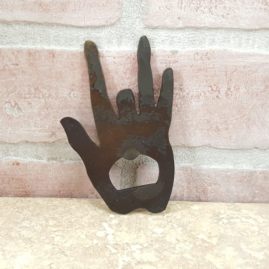 Jerry Garcia Hand Print Bottle Opener - Grateful Dead Bottle Opener -…