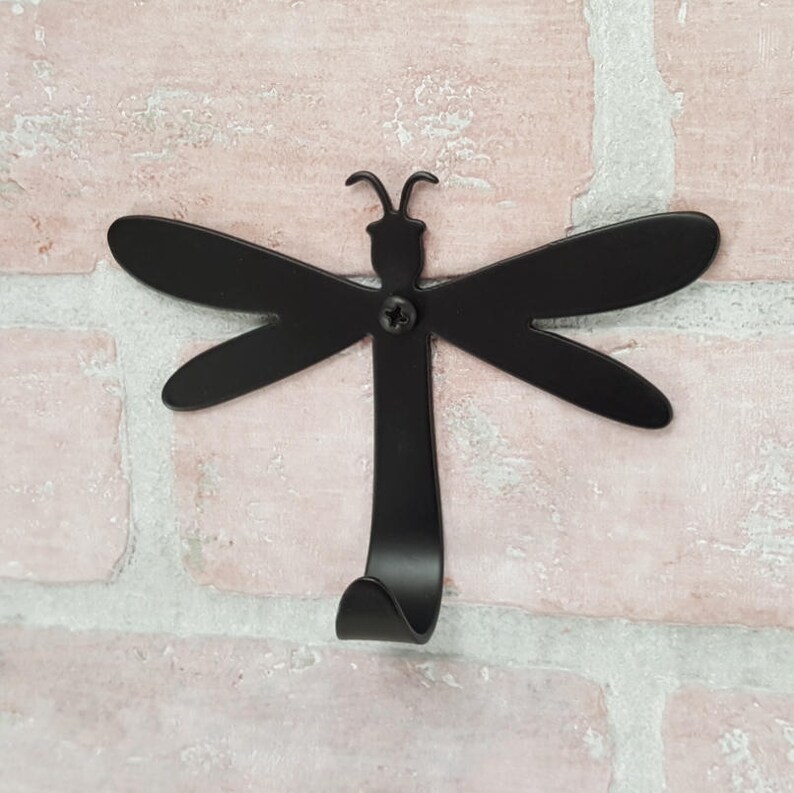 Dragonfly Wall Hook Nature Inspired Bath Hooks Natural Etsy