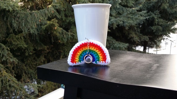 Us Paracord tipo III llavero-arco iris-Rainbow-Pride