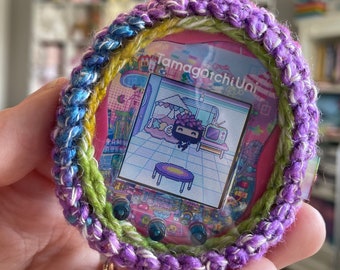 Clear Window Crochet Tamagotchi Case Screen Protector