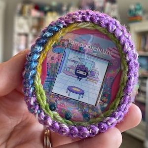 Clear Window Crochet Tamagotchi Case Screen Protector