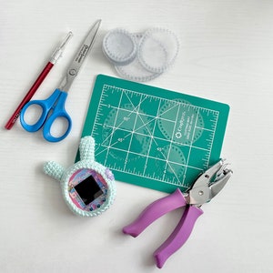 Tamagotchi Vinyl Faceplate Protector for Crochet Cases