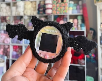 Batty Bat Halloween Crochet Tamagotchi Case
