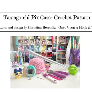 Tamagotchi Pix Crochet Pattern, Tamagotchi Pattern, Tamagotchi Crochet Cover Pattern