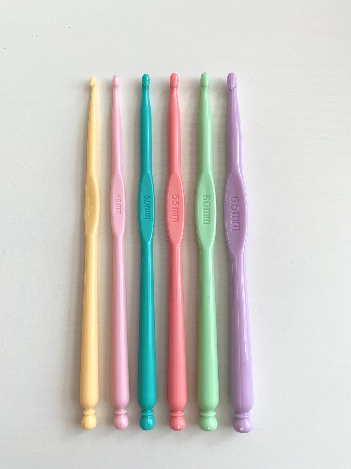 Plastic Crochet Hook Crochet Hook Set Decorative Crochet Etsy