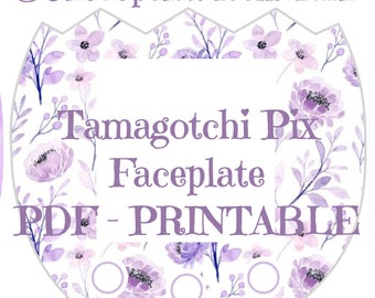 Tamagotchi Pix Purple Aesthetic, Purple Theme, Faceplate