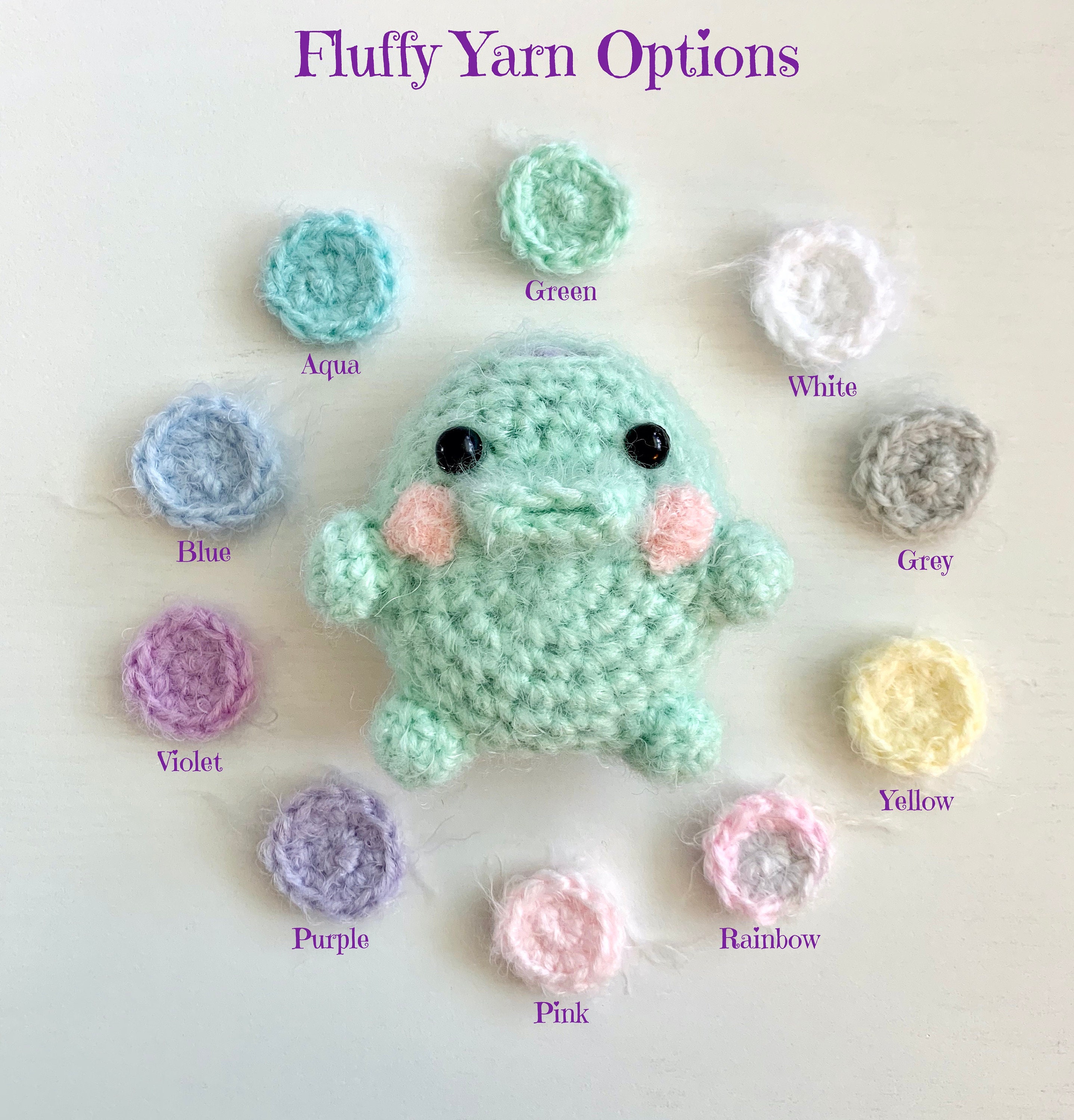 かぎ針編みふわふわくちぱっちたまごっちケース - Etsy 日本