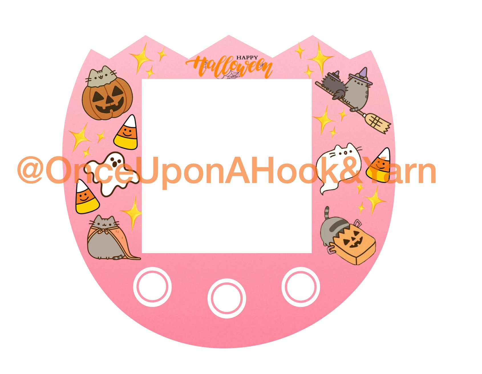 Tamagotchi Pix Pink Halloween Faceplate Insert PDF Printable - Etsy