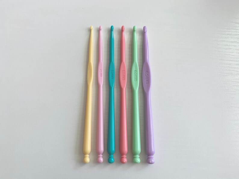 Plastic Crochet Hook Crochet Hook Set Decorative Crochet Etsy