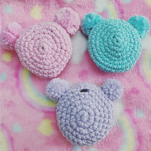 Tamagotchi Case with Pom Pom Ears, Tamagotchi Case, Tamagotchi Cover, Kawaii Tamagotchi Case