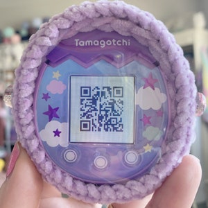 Crochet Tamagotchi Pix Case With Window Screen Protector Cover