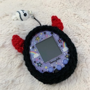Mały Diabełek Halloween Szydełkowy Tamagotchi Case Cover
