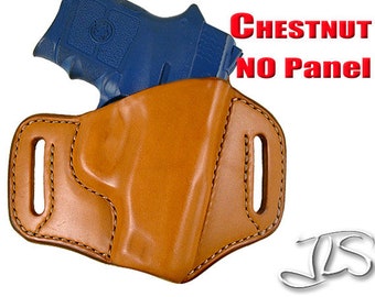 Smith and Wesson Bodyguard 380 Chestnut WITHOUT Laser Curved Pancake Style Gun Holster