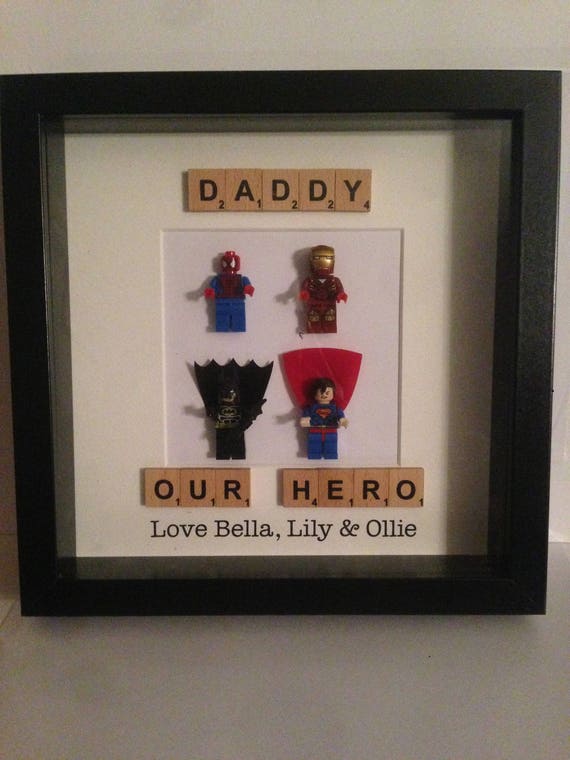 daddy superhero frame