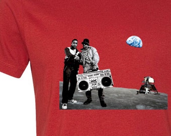 Boom Box on the Moon, tshirt, Nasa, space, hip hop, adidas, kango, rap, planet, earth, love, ET, star wars, star trek,