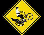 Wheelie Boy on a Schwinn, T-shirt, 70 39 s, style, vintage, freestyle, summer, sunshine, free, easy rider, cheech and chong