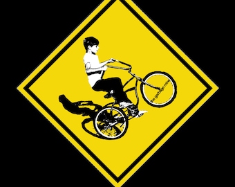 Wheelie Boy on a Schwinn, T-shirt, 70's, style, vintage, freestyle, summer, sunshine, free, easy rider, cheech and chong