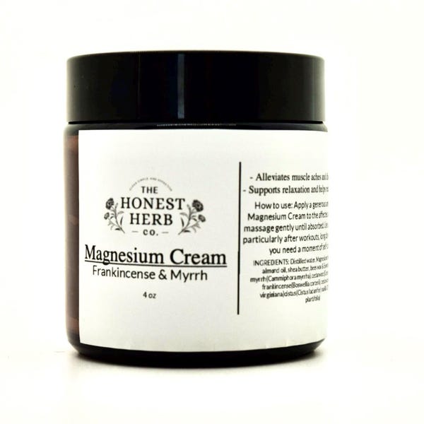 Magnesium Cream: Frankincense & Myrrh