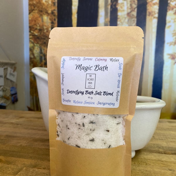 Magic Bath Detox Bath Salts, Helps with Psoriasis and  eczema, Gift for new Mom, Pampering Gift, Skin Softening, Lavender Bath Salts