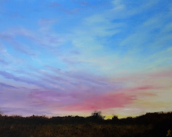 sunrise landscape sky painting glicee art print oil painting