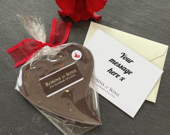 CHILLI Dark Chocolate Heart - Artisan Chocolate Gift | Teachers Gifts | Vegan/Gluten Free | Graduation gift | Thank you gift.