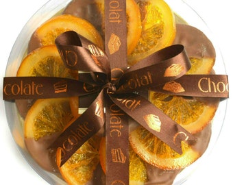 Milk Chocolate ORANGE SLICES / Whole Candied Orange slices dipped in Belgian Chocolate. Father's Day | Happy Birthday | Get Well Soon