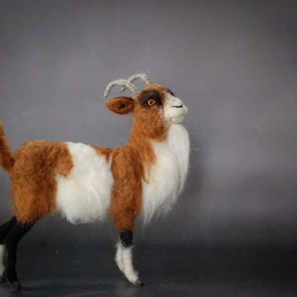 Needle Felted Goat Etsy